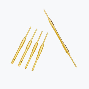 Conductive Probe 1.6mm Slotted Male And Female Pins Gold Plated PCB Mount High Conductivity Extended Copper Pins - Product Image 1