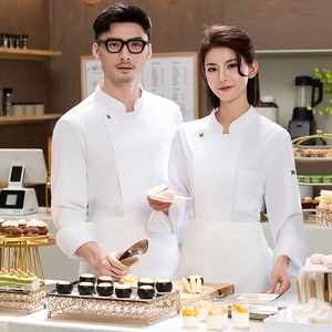 Uniforme de <span class=keywords><strong>Chef</strong></span> para <span class=keywords><strong>Restaurante</strong></span> y Bar, Chaqueta de <span class=keywords><strong>Chef</strong></span>, Chaqueta de Maestro Cocinero, Especializado en Producción y Venta al por Mayor - Product Image 2