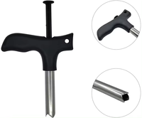 Logo personnalisé Outils de cuisine en acier inoxydable Carottier à fruits Outil d'ouverture durable et facile à utiliser Perceuse à trou Ouvre-noix de coco