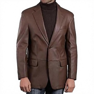 Chaqueta de Cuero de Oveja y Lona Unisex, Estilo Racer, de Moda, Impermeable, Resistente al Viento, Transpirable y Ecológica, Marca BS International - Product Image 3