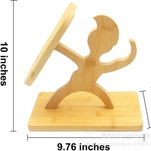 Wooden Human Shaped Knife Holder Solid Wood Kitchen Knife Storage Rack Creative Style <b>Desktop</b> <b>Shelf</b> - Product Image 4