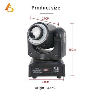 AicPose 30W Mini Projecteur à Tête Mobile avec Effet de Lumière pour DJ, Fêtes, Discothèques et Mariages - Product Image 2