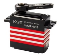 Servomoteur standard en métal sans balais à double roulement à billes KST HA20-4515 50Kgf.cm 0.13sec pour avions RC à grande échelle