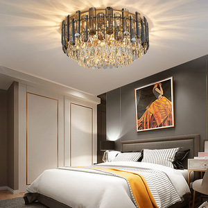 Đèn thả trần pha lê K9 hiện đại sang trọng phong cách Bắc Âu, trang trí phòng ăn, phòng khách, phòng ngủ, khách sạn, nhà hàng, hình tròn - Product Image 2