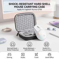 Étui de transport portable à coque rigide pour souris de jeu filaire Logitech G705 Aurora, étui de rangement de protection résistant aux chocs