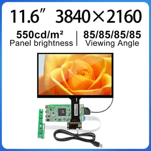 11.6 Inch 4K Touchscreen Tpye-c driver board 3840*2160 40 Pins HD LCD module NV116QUM-N31 550 brightness For Tablet PC