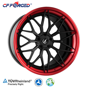 Vente Flash Jantes Forgées Monobloc Multi-Rayons Noir Rouge 19 20 21 Pouces 5x112 pour <span class=keywords><strong>Porsche</strong></span> Panamera 970 971 Conception Personnalisée OEM ODM - Product Image 2