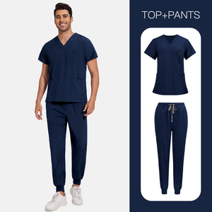 Accessoires exclusifs pour soignants, tenues d'hygiène hôtelière, tissu dobby tissé, couleur unie, pour médecins, infirmières, usage hospitalier unisexe - Product Image 2