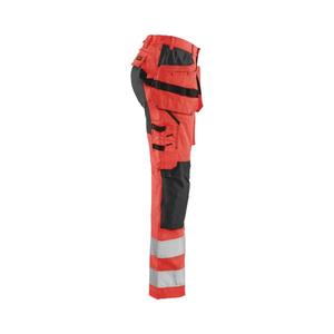 BLAKLADER - 716318115599C46 Women's Hi-Vis <b>trousers</b> with <b>stretch</b> Red/<b>Black</b> - EAN 7330509811603 HI-VIS WORKWEAR - Product Image 3