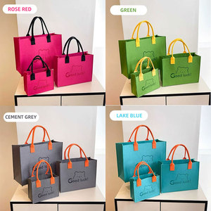 Nouveau Sac Fourre-tout en Feutre de Designer, Sac de Courses en Feutre, Sac de Courses <span class=keywords><strong>Publicitaire</strong></span> en Feutre de Laine Magnifique, Vente en Gros - Product Image 2