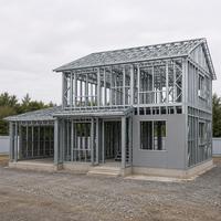 Villa modulaire préfabriquée en acier léger à économie d'énergie pour location de vacances et maison privée