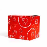 Boîte d'emballage cadeau en carton ondulé E-Flute avec impression personnalisée, pelliculage mat/brillant, pour artisanat, bouteilles en verre, tasses en céramique, mugs