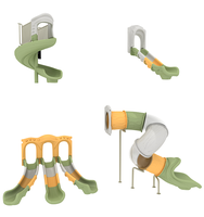 Équipement de jeu extérieur commercial de grande taille pour enfants, avec toboggan et structure d'escalade, pour parcs d'attractions et projets scolaires