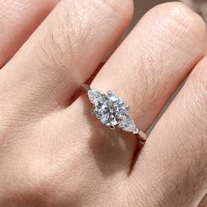 DK 3.5CT круглый вырез VVS лабораторное кольцо с бриллиантом 18 карат золото IGI сертифицировано для свадеб и подарков, прямые поставки от производителя, простота и роскошь - Product Image 1