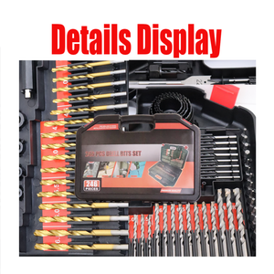 Ensemble de forets multifonctions 246 pièces, <span class=keywords><strong>kit</strong></span> d'outils électriques puissants pour la réparation, pour le bois, le métal et le béton, avec emballage en coffret rigide - Product Image 6