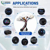 Harness Audio Mobil Stereo Lossless IP67 Kabel MIC Kustom untuk Radio Mobil