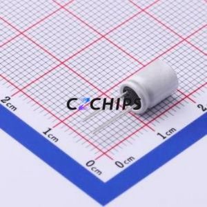 BC6R3M471LC6.3*8L-1A42R5L=10±0.5T ตัวเก็บประจุแบบแข็งชนิด Through hole (THT), ขนาด D6.3xL8 มม. 470uF 20% 6.3V 3.1A 100KHz - Product Image 2