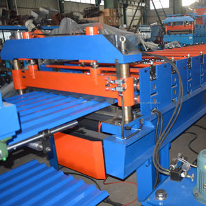 Hot Factory Direkt vertrieb Ein schicht ige farbige Dachziegel form maschine mit automatischem Stapler für Baumaterial - Product Image 1