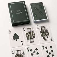 Jeu de cartes à thème énergies renouvelables personnalisé, style allemand, jeu de poker promotionnel, pelliculage mat, boîte à rabat pour événements B2B