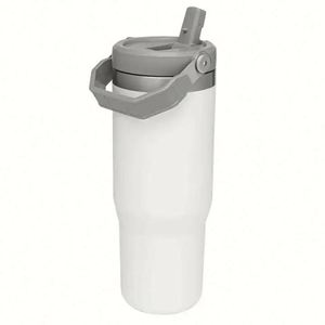 Vaso Térmico de Acero Inoxidable de 20oz/30oz, Aislado al Vacío, Reutilizable, con Pajita y Tapa Antiderrames - Product Image 3