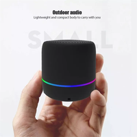 Altavoz Bluetooth Inalámbrico Portátil Mini con Logotipo Personalizado, Luz RGB, Altavoz para Exteriores, Reproductor de Música Recargable, Venta al Por Mayor OEM