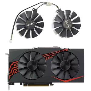 T129215BU PLD09210S12HH Ventilateur RX580 FDC10U12S9-C pour Arez Asus Radeon RX 470 4Gb Mining 570 580 <span class=keywords><strong>Expedition</strong></span> OC Graphics Ventilateur de refroidissement - Product Image 1