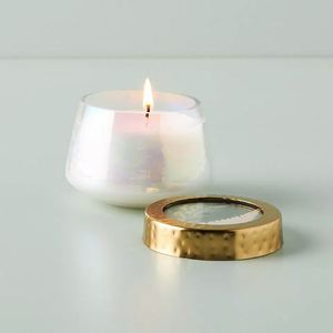 Velas Aromáticas de Soya de Lujo en Frasco de Vidrio con Tapa Dorada Martillada, Vela Redonda Artística para Decoración del Hogar - Product Image 6
