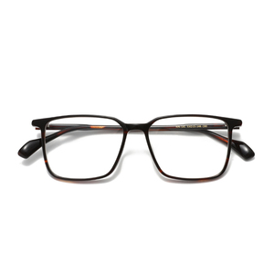 Monturas de gafas rectangulares de borde completo, color sólido, resina ligera para adultos, unisex, uso diario, corrección de la visión - Product Image 6
