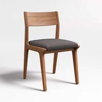 Chaise de salle à manger en bois de teck Lakin, mobilier commercial, chaise de salle à manger, restaurant, hôtel, mariage, banquet