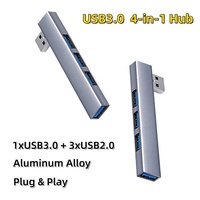 Ultra Slim 4-Port Mini USB 3.1 Multi Splitter for 2.0 2.0 3.0 Type C Hub Aluminum Docking Station Stock