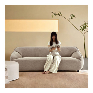 Muebles de sala de estar Conjunto de sofá italiano Tela de tecnología nórdica Forma de L Seccional Algodón Lino Reclinable <span class=keywords><strong>Chaise</strong></span> <span class=keywords><strong>Longue</strong></span> Sofás - Product Image 1