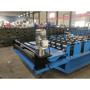 משמש הקש רעף מזוגג מתכת אריח גליל להרכיב מכונת למכירה - Product Image 3