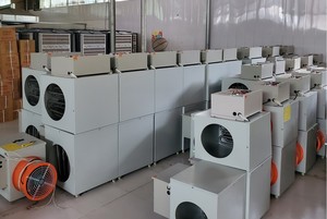 Riscaldatore a cupola per allevamenti avicoli, riscaldatore ad aria elettrico a sfera veloce per serre industriali, area di <span class=keywords><strong>riscaldamento</strong></span> 60m, OEM/ODM - Product Image 2