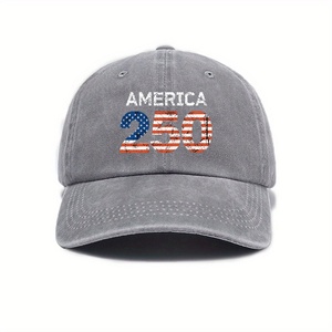 Gorra de <span class=keywords><strong>B</strong></span>éisbol de PVC Lavable con Estampado del Día de la Independencia Americana, Unisex, 6 Paneles, Ajustable, para Exteriores, Personalizable, Fabricante de Gorras - Product Image 3