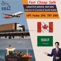 Transitaires logistiques de Shenzhen, Chine vers l'Europe, services multimodaux DDP FCL LCL, transport maritime et aérien express de Chine vers le Canada et l'Arabie Saoudite