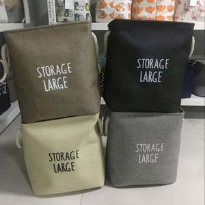 Cesto de Ropa Sucia de Algodón Personalizable con Cordón, Diseño Plegable Ecológico con Logotipo, Uso Doméstico, Tamaño Personalizable - Product Image 5