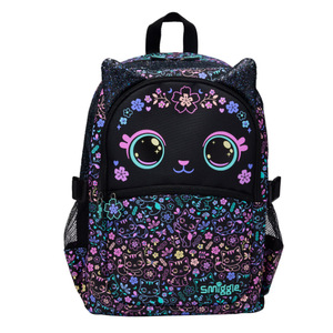 Mochila Escolar <span class=keywords><strong>con</strong></span> <span class=keywords><strong>Ruedas</strong></span> de Gran Capacidad <span class=keywords><strong>para</strong></span> Niñas de Grado 3-4, Diseño de Gatos y Flores, Colección Primavera 2024, Estilo Australiano - Product Image 2