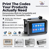 Imprimante à jet d'encre portable mini 300g, 12,7 mm HP TIJ 2.5, codeur portable avec Bluetooth pour le codage des numéros de lot et des dates d'expiration