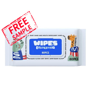 Toallitas Húmedas para Bebé OEM, 80 Piezas, con Tapa, para Recién Nacidos, Manos, Boca, Trasero, Desechables, Sin Perfume, Portátiles, Extra Gruesas, Limpiadoras, Suaves - Product Image 1