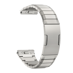 Eraysun Unisex da uomo comodo <span class=keywords><strong>cinturino</strong></span> in metallo per orologio <span class=keywords><strong>Huawei</strong></span> <span class=keywords><strong>Watch</strong></span> GT6 Pro titanio lega di bambù-cinturini in acciaio fantasia - Product Image 5