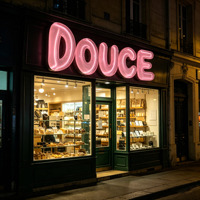 Enseigne commerciale extérieure lumineuse avec lettres 3D personnalisées en acrylique transparent effet gelée