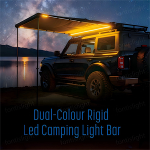 Barre lumineuse <span class=keywords><strong>LED</strong></span> de <span class=keywords><strong>camping</strong></span> <span class=keywords><strong>12V</strong></span> à intensité variable, double couleur ambre + blanc/rouge + blanc, tout-en-un, éclairage portable pour <span class=keywords><strong>camping</strong></span>-<span class=keywords><strong>car</strong></span>, tente, voiture - Product Image 6