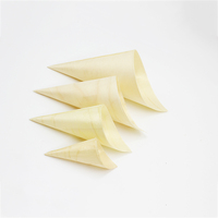 Natural Birch Wood Candy Cone Disposable Wooden Cone for Nuts Dried Fruit Chocolate Gift Packaging