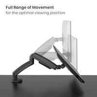 Bras de moniteur à ressort économique élégant LDT13-C012E-KP01 17-32 pouces 9 kg, support de moniteur unique VESA