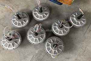 풍력 터빈 PMG 디스크 유형 축 방향 플럭스 코어리스 24 v 고전류 <span class=keywords><strong>DC</strong></span> 다이나모 용 500w 350rpm 저속 자기 부상 발생기 - Product Image 3