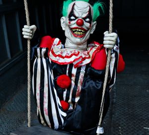 Accessoires électromécaniques debout pour Halloween Maison hantée Chambre secrète <span class=keywords><strong>bar</strong></span> décorer accessoires balançoire <span class=keywords><strong>clown</strong></span> - Product Image 2