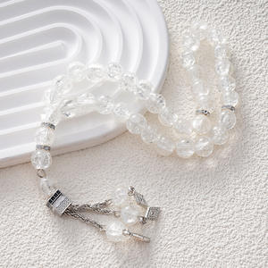 도매 이슬람 묵주 10mm 33 조각 이슬람 크리스탈 묵주 목걸이 아름다움 보석 섬세한 이슬람기도 - Product Image 3