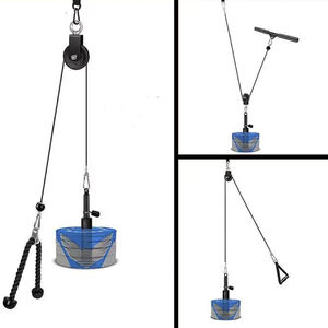 VIGFIT High-Pull Lat <span class=keywords><strong>Poulie</strong></span> DIY Équipement de Fitness Set Plateau de Poids Réglable avec Système de <span class=keywords><strong>Poulie</strong></span> de Câble en Acier pour l'Entraînement à Domicile - Product Image 6