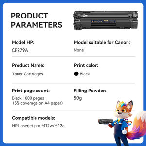 ตลับหมึกพิมพ์79A CF279A สำหรับ <span class=keywords><strong>HP</strong></span> <span class=keywords><strong>LaserJet</strong></span> <span class=keywords><strong>Pro</strong></span> M12w <span class=keywords><strong>M12a</strong></span> M12 M26 M26a M26NW <span class=keywords><strong>เครื่อง</strong></span>พิมพ์เลเซอร์โทนเนอร์ - Product Image 2