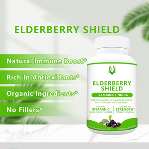 Capsules de Sureau à Marque Blanche 3X Vitamine C Extrait d'Échinacée pour Renforcer l'Immunité Capsules de Fruit de Sureau - Product Image 3